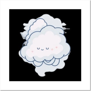 Cute happy cloud Posters and Art